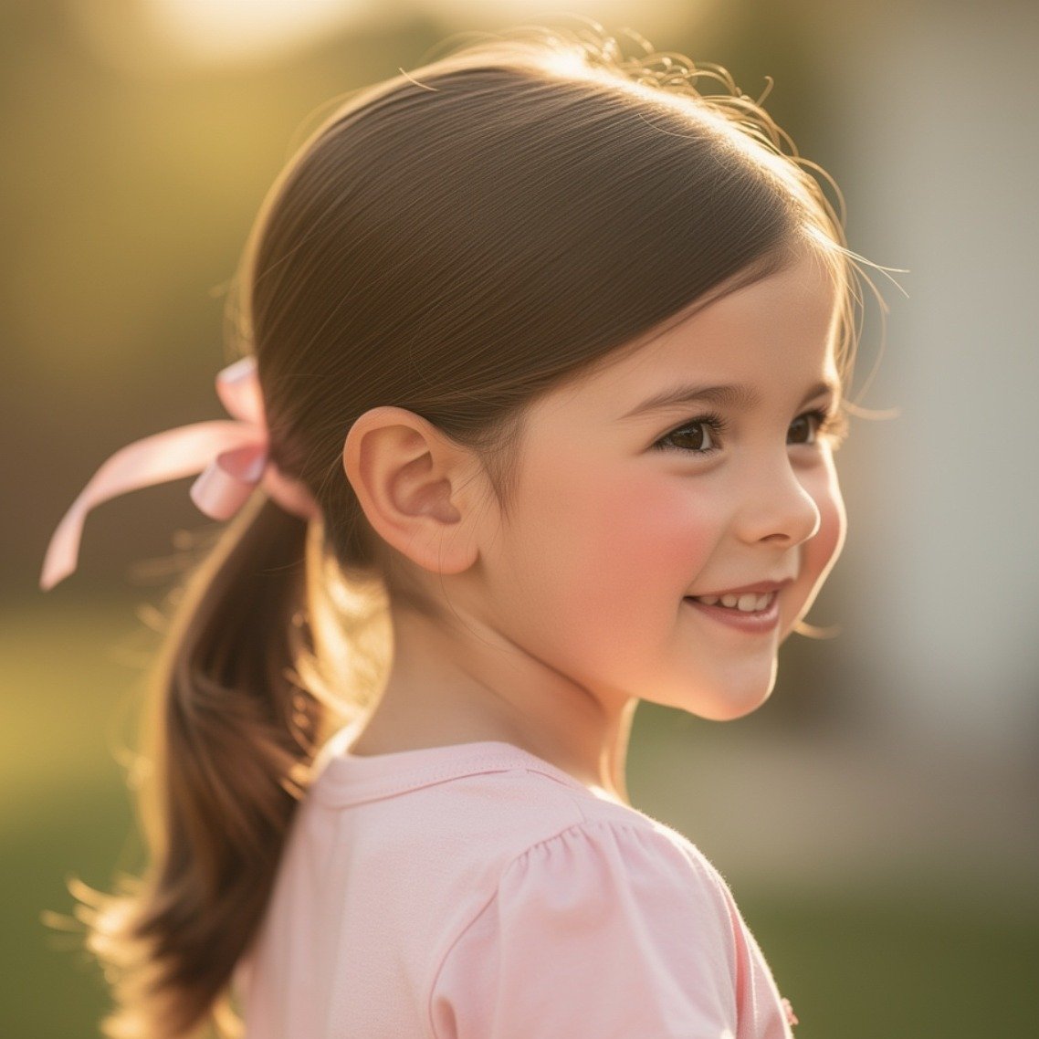 15 Trending Simple Hairstyles for Kids You'll Want to Try Every Day 3 Low Ponytail