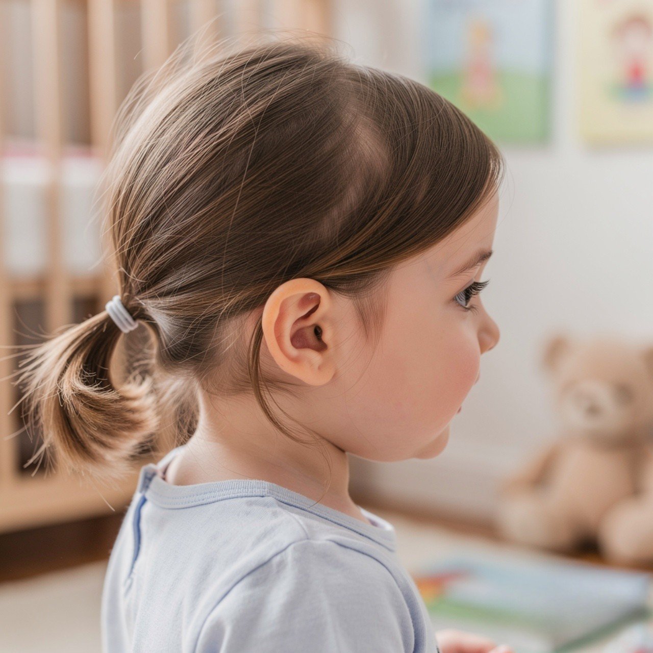 Low Tiny Ponytail Toddler Hairstyle