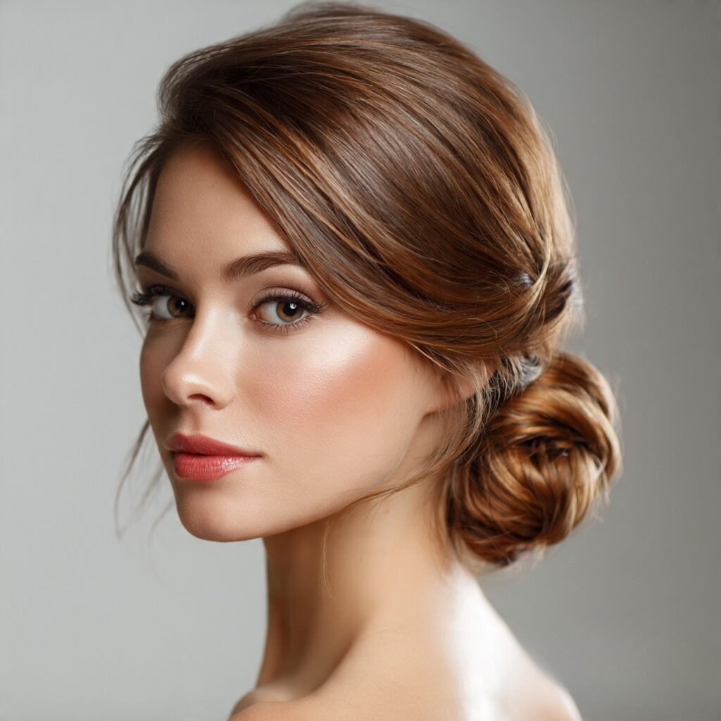 14 Trending Easy Hairstyles for Long Hair You’ll Love 11 Low Twisted Bun For Long Hair