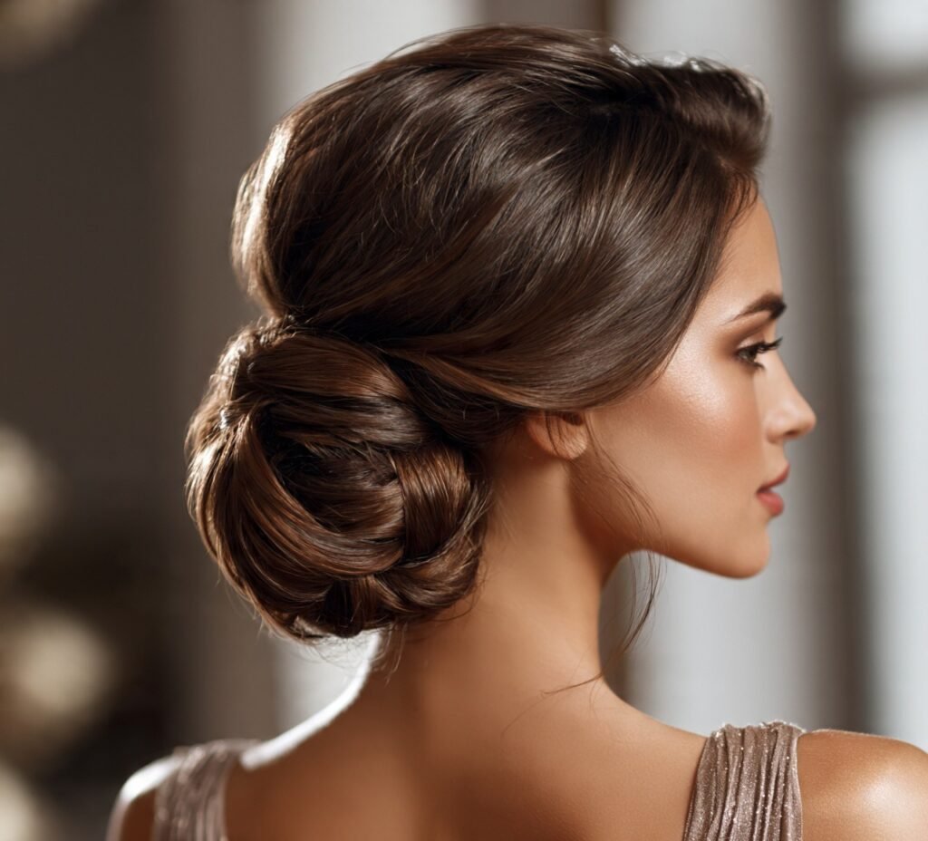 15 Trending Formal Hairstyles for Long Hair You'll Want to Try 5 Low Twisted Chignon 1