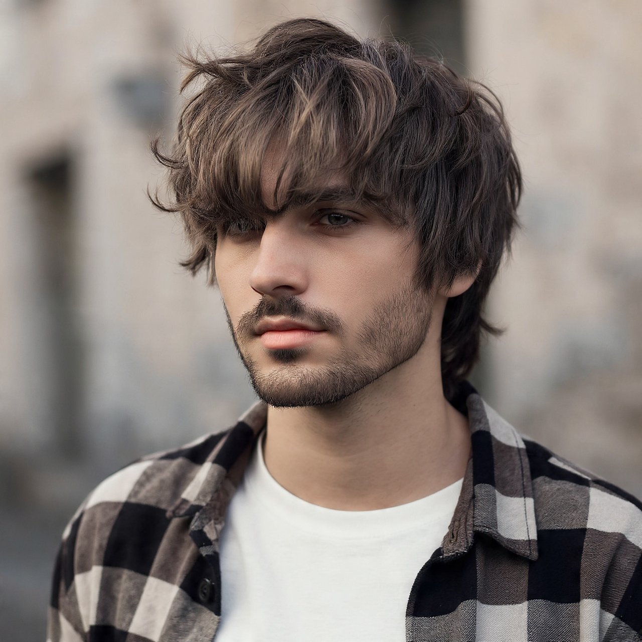 Medium Shag Hairstyle For Men