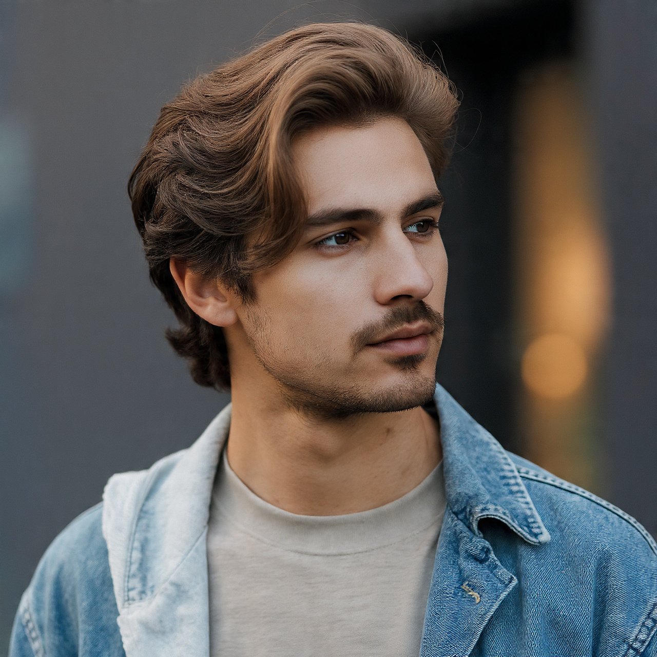 Medium Wavy Hair For Men