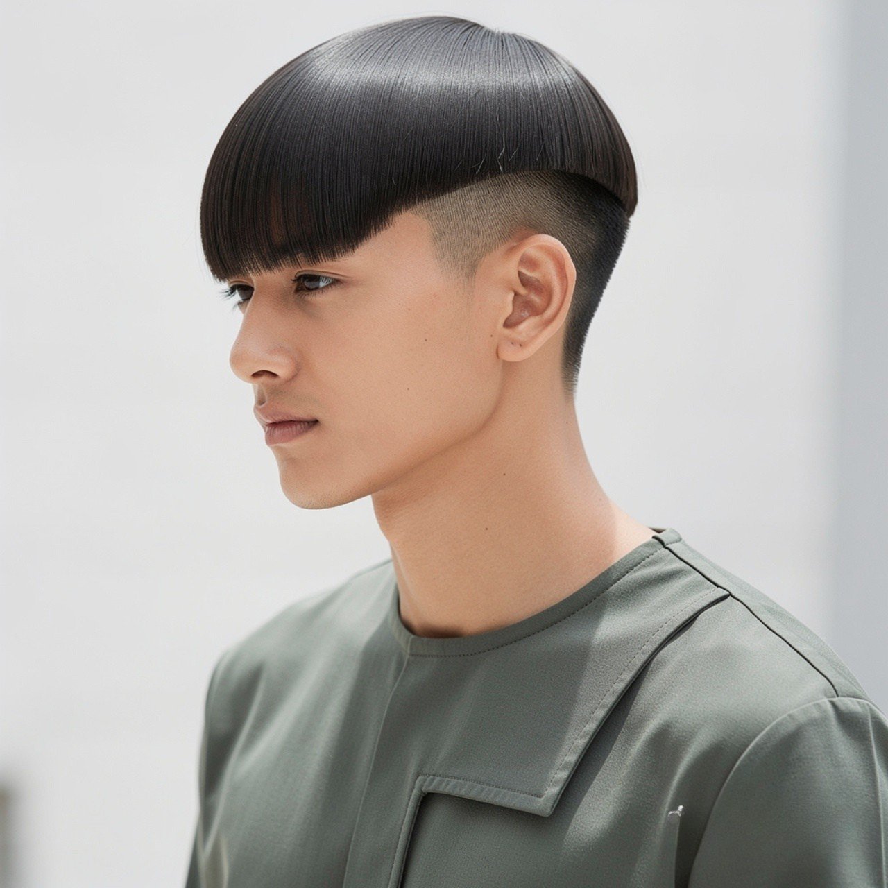 Mens Straight Hair Undercut