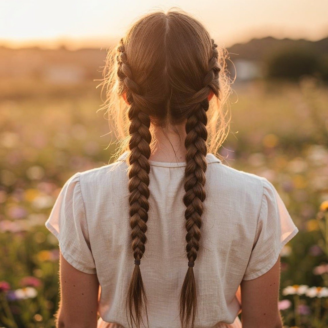 Messy Boho Dutch Braids
