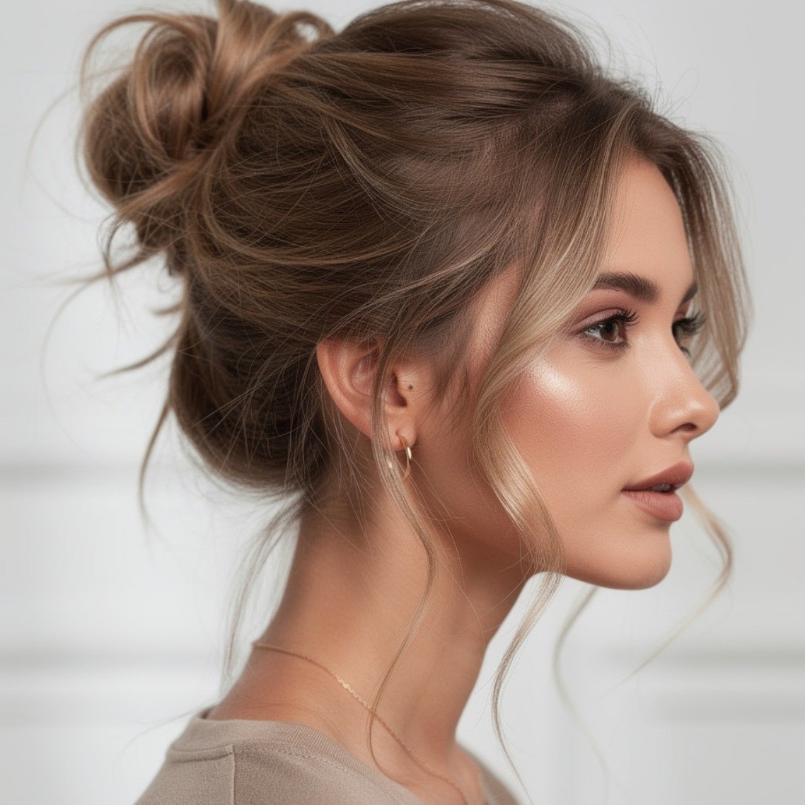 15 Trending Hairstyles Simple Enough for Everyday Style 3 Messy Bun 3