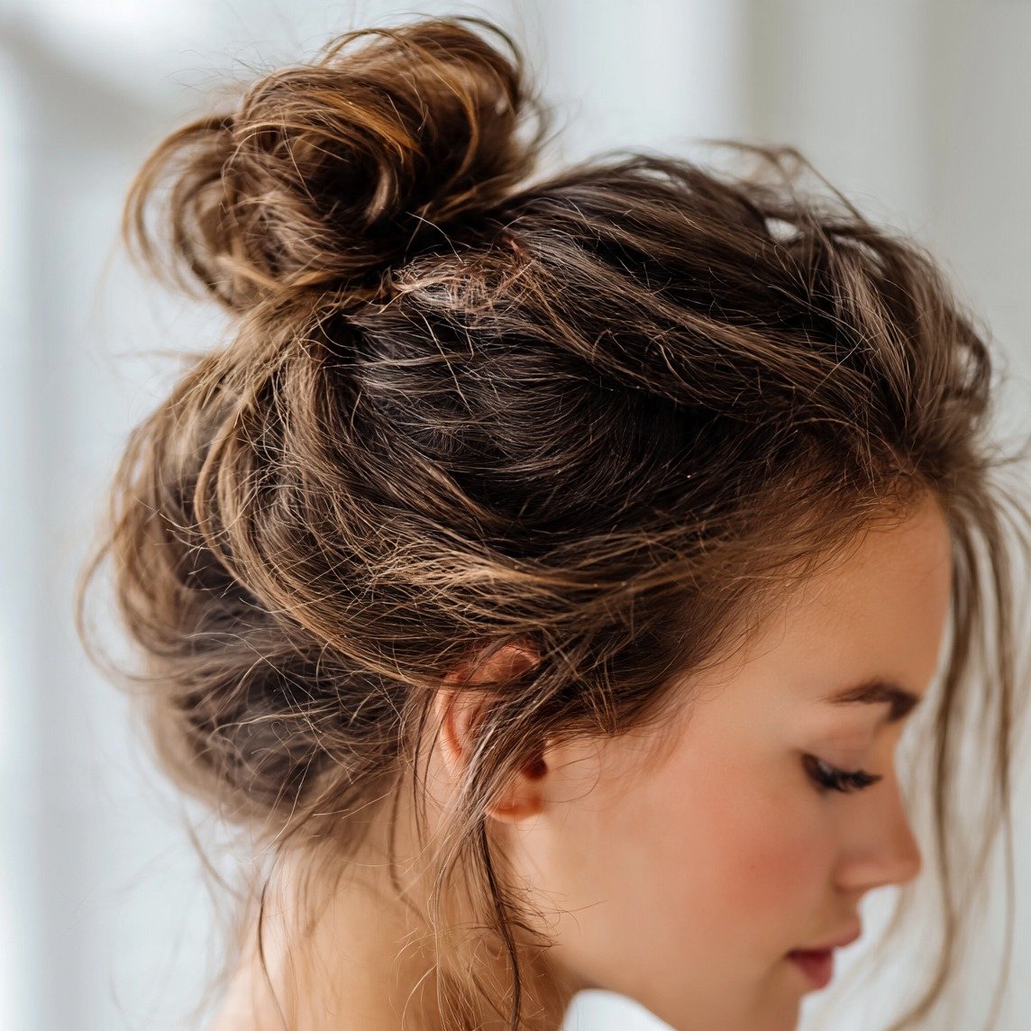 15 Cute Simple Hairstyles That Are Easy and Stylish 3 Messy Bun