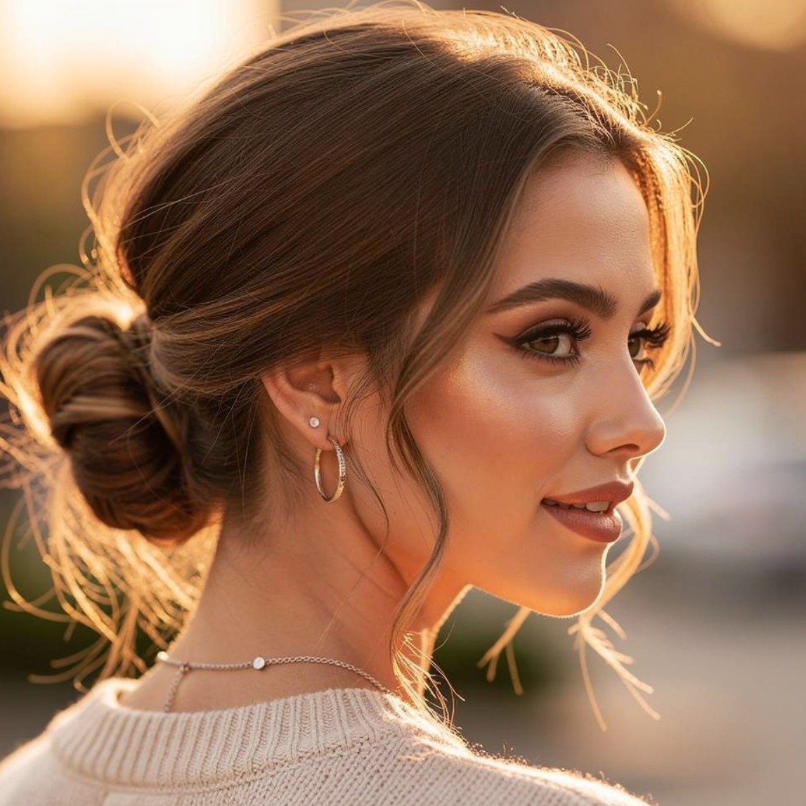 Messy Low Bun