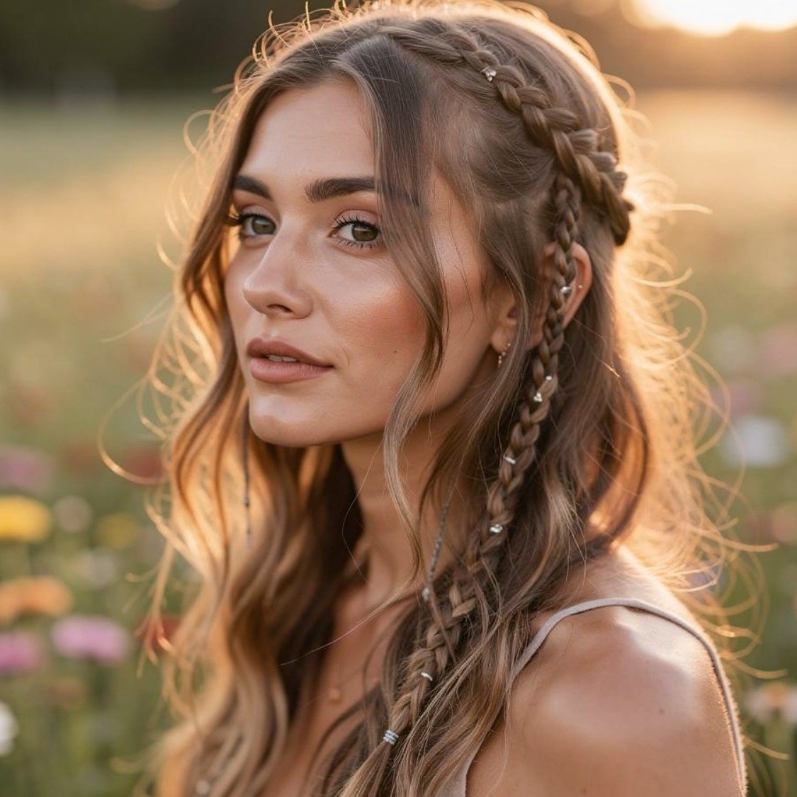 15 Braided Hairstyles Short Hair Lovers Will Want to Try 9 Mini Accent Braids 1