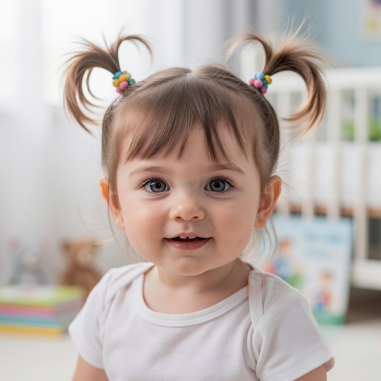 Mini Pigtails Toddler Hairstyle