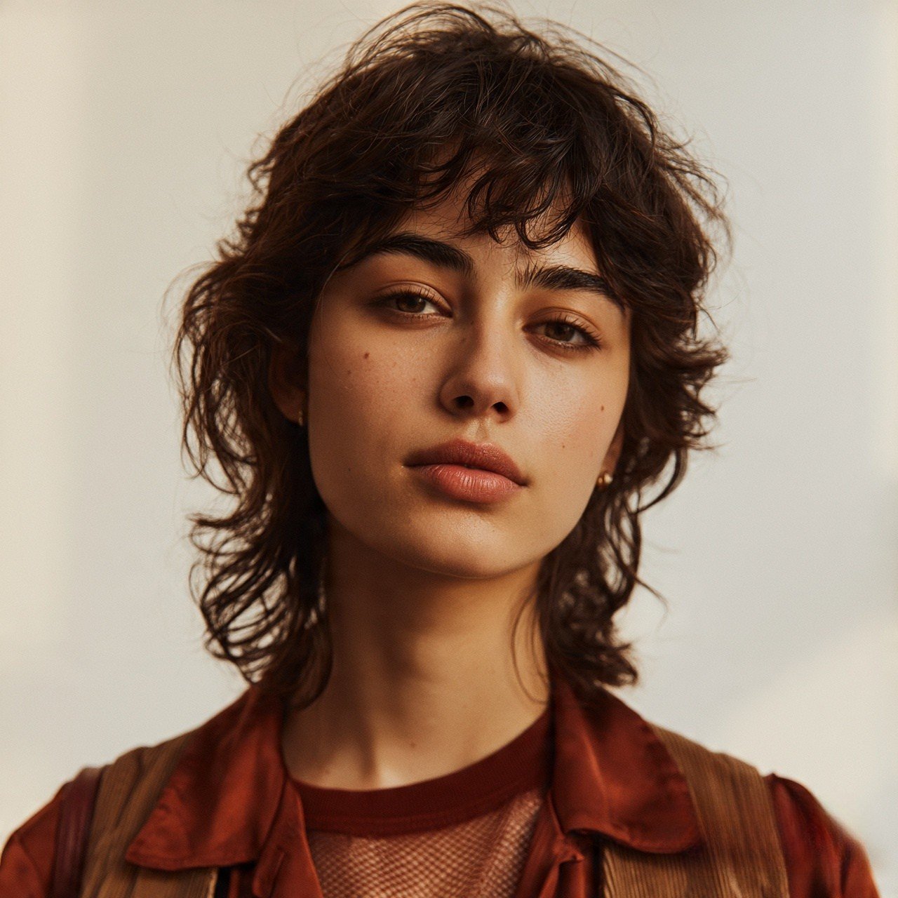 Modern Mullet Haircut for Wavy Hair