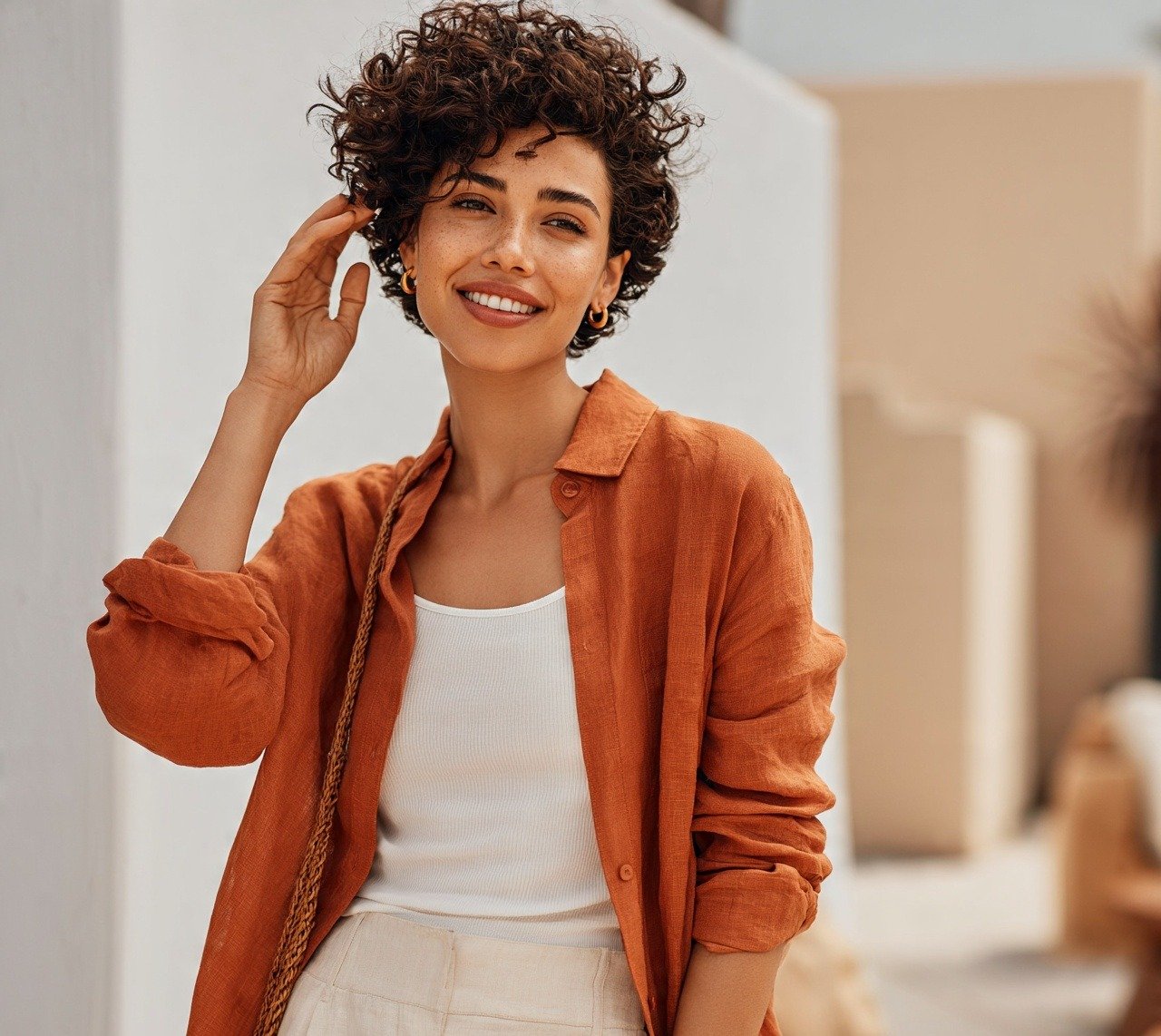 Natural Wash-and-Go Curl Crop Haircut For Short Hairs