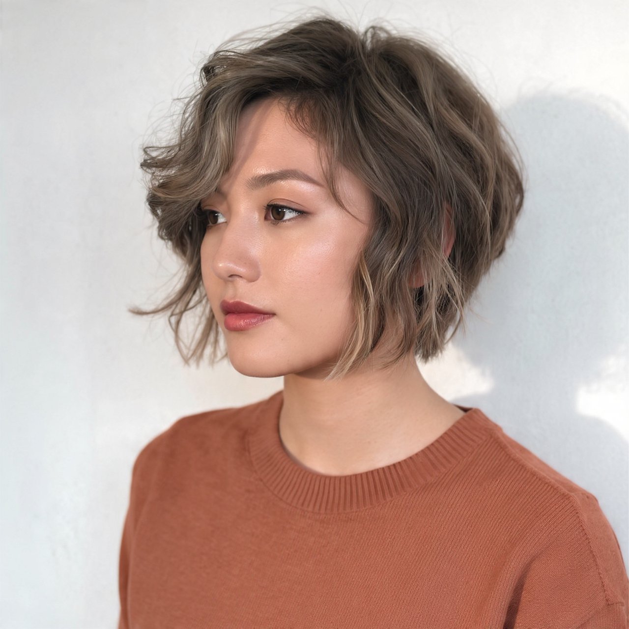 Natural Wavy Bob for Curly Hair