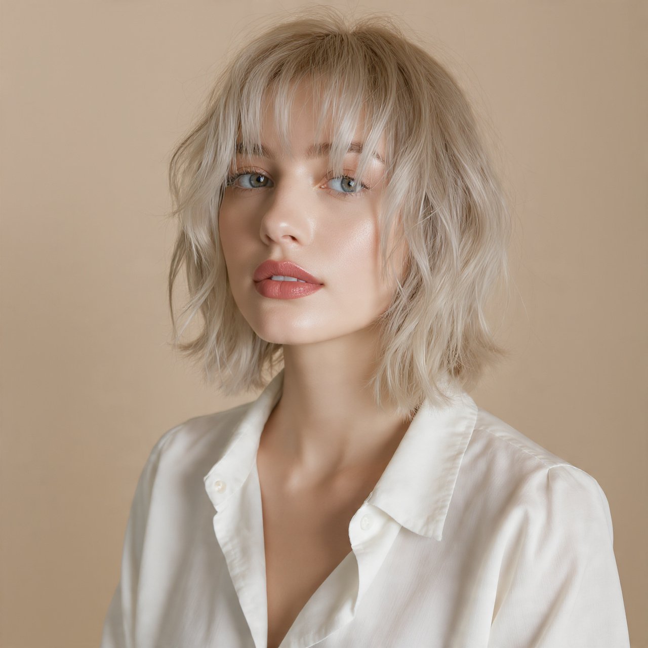 Romantic Choppy Bob With Waves