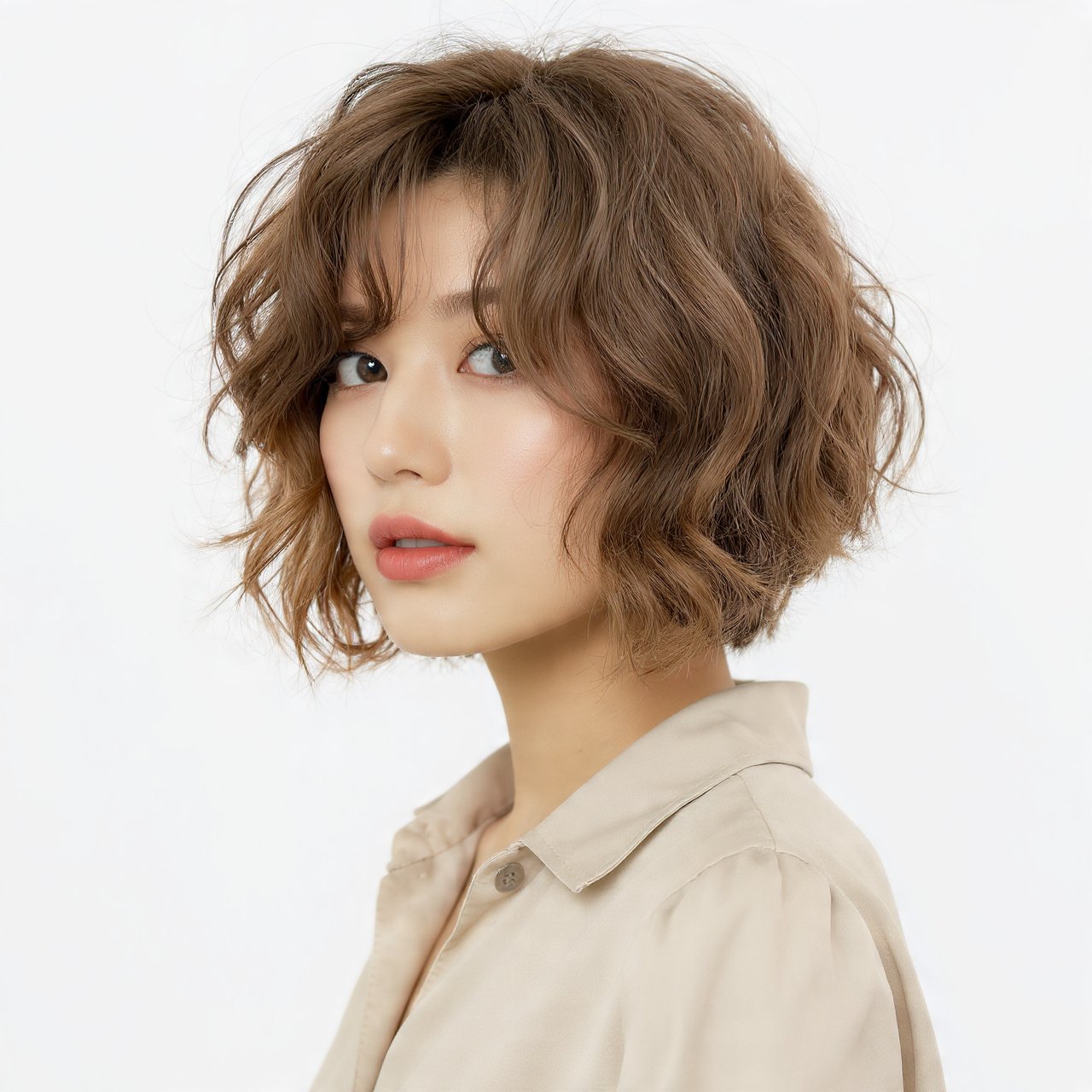 Romantic Curly Bob With Soft Layers 1