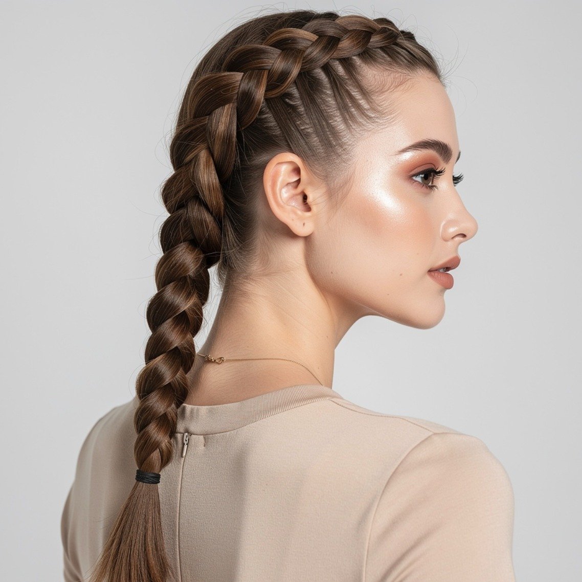 15 Trending Simple Braided Hairstyles That Are Stylish and Easy to Recreate 11 Rope Braid