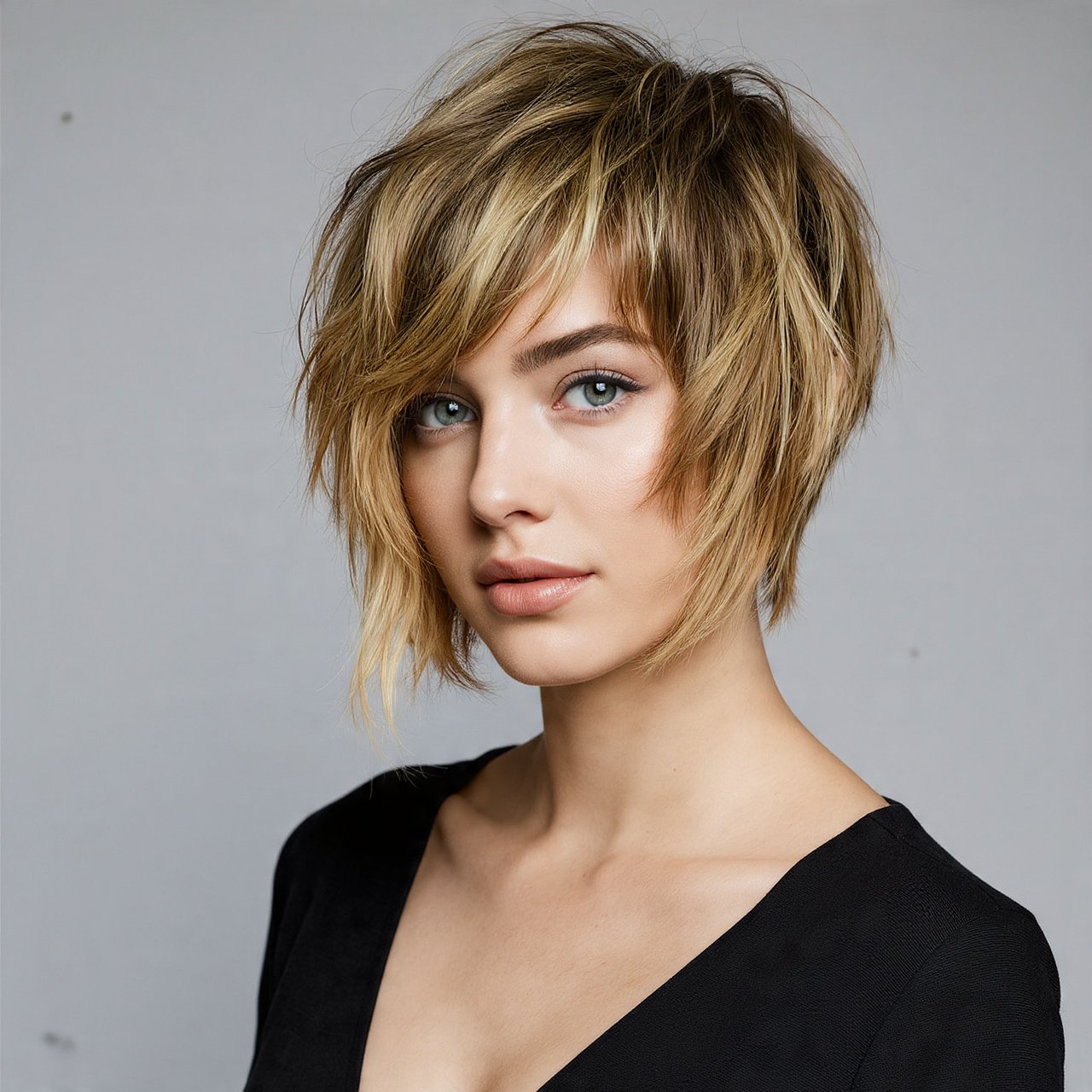 Shaggy Bob Hairstyles: 12 Effortlessly Cool Cuts to Try This Season 11 Shaggy Bob with Money Piece Color