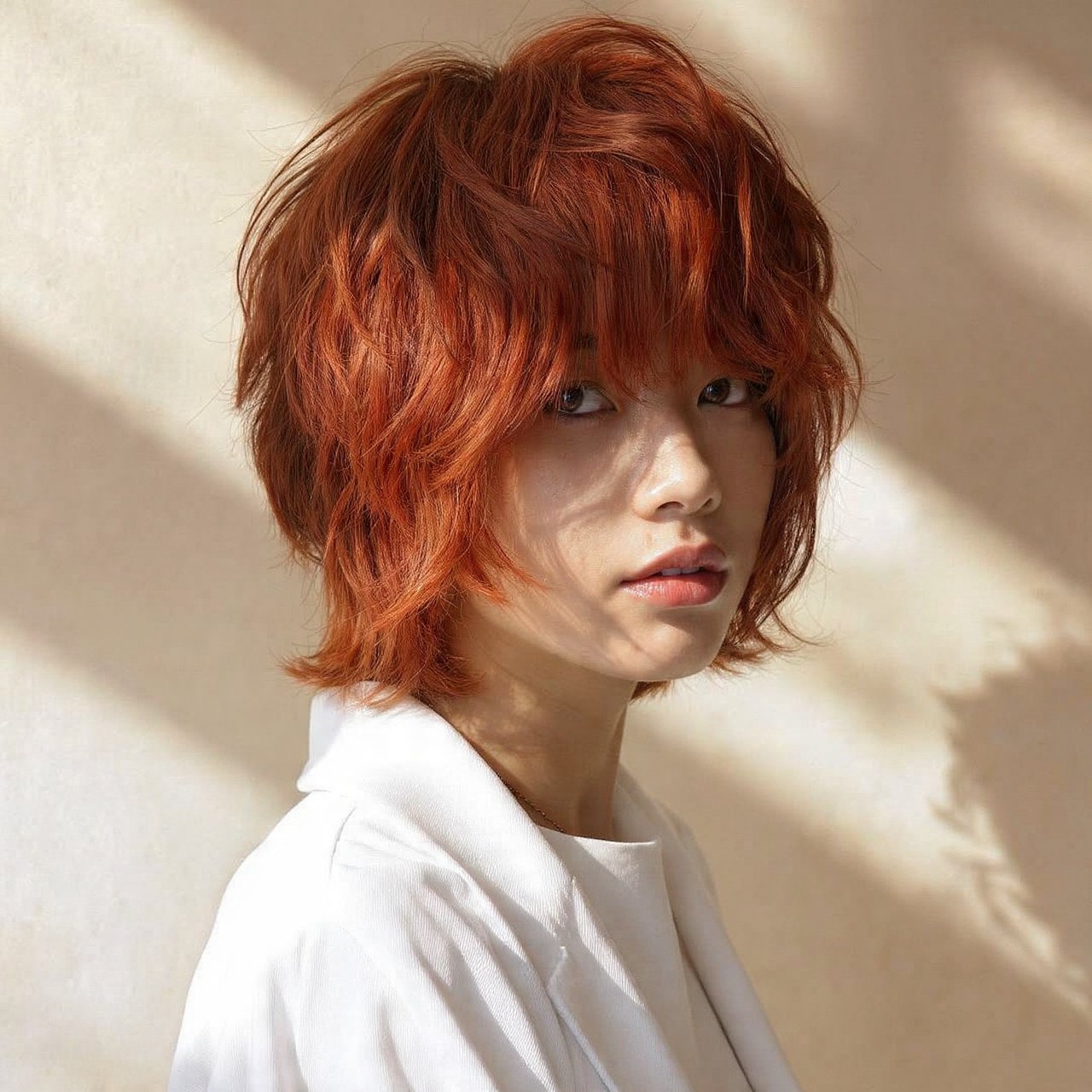 Shaggy Bob Hairstyles: 12 Effortlessly Cool Cuts to Try This Season 13 Shaggy Bob with Soft Red or Copper Tones