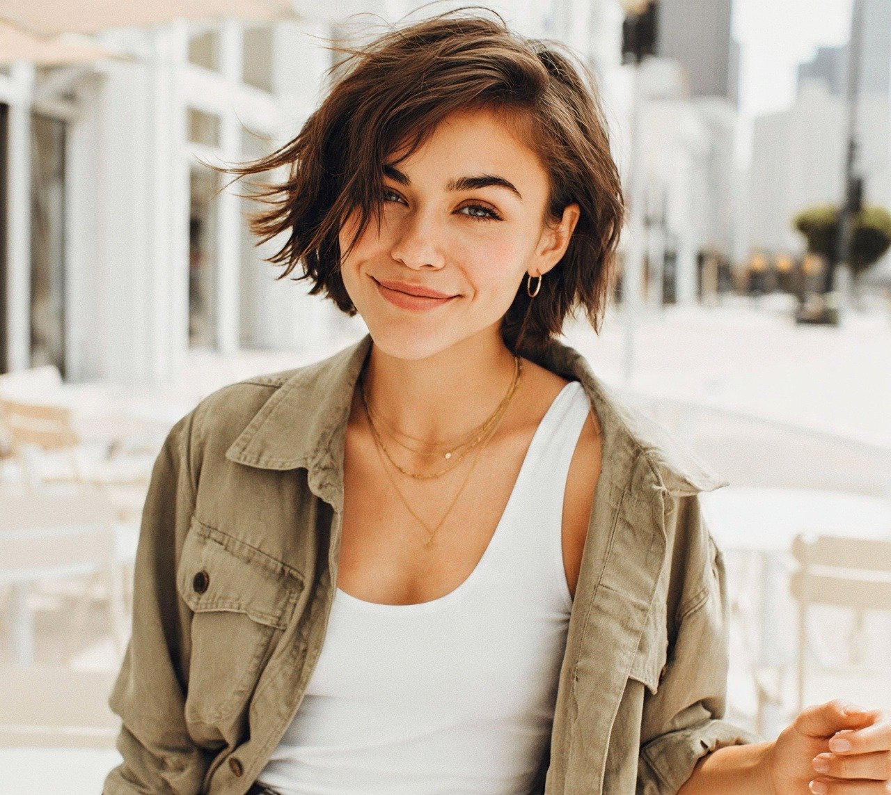 Short Choppy Layered Bob Haircut 