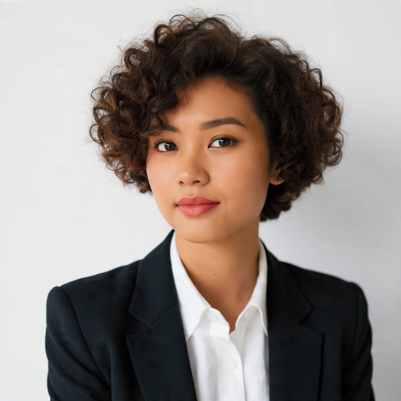 Short Curly Bob Above the Ear 1