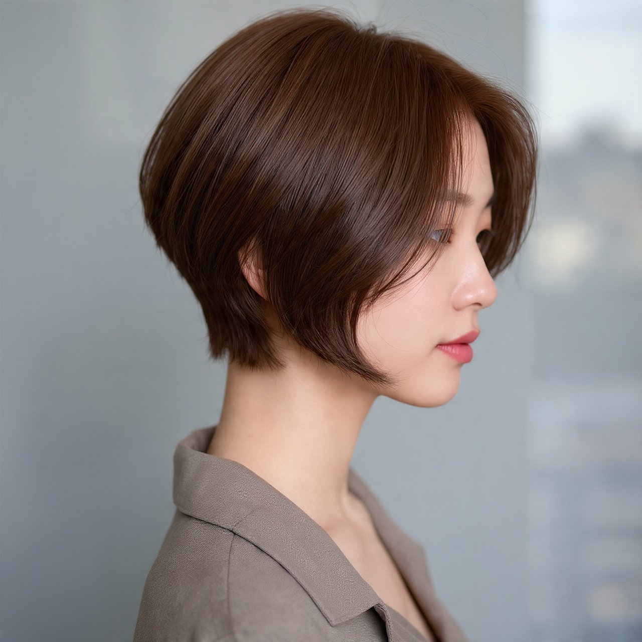 Short Layered A Line Bob Hairstyle