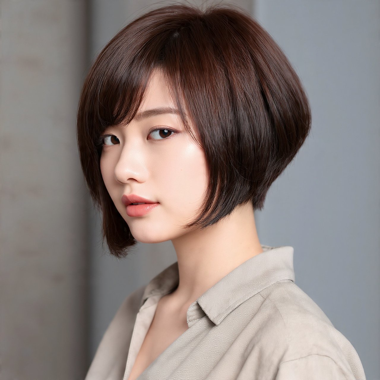Short Layered Bob for Thick Hair