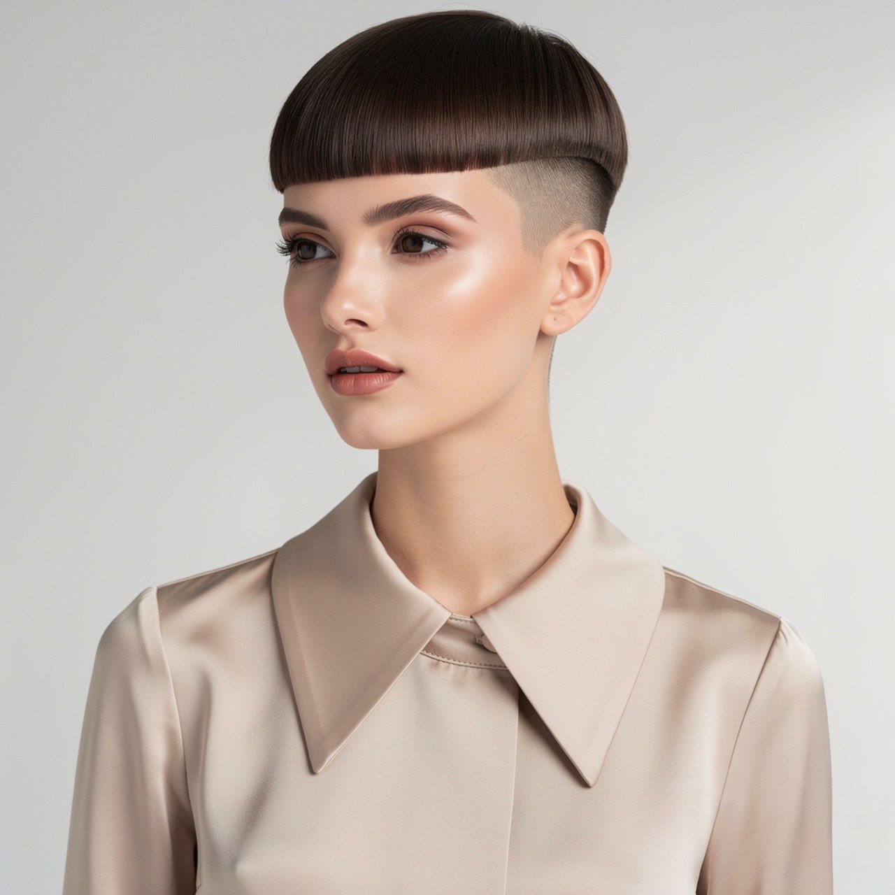 Short Straight Pixie with Tapered Sides
