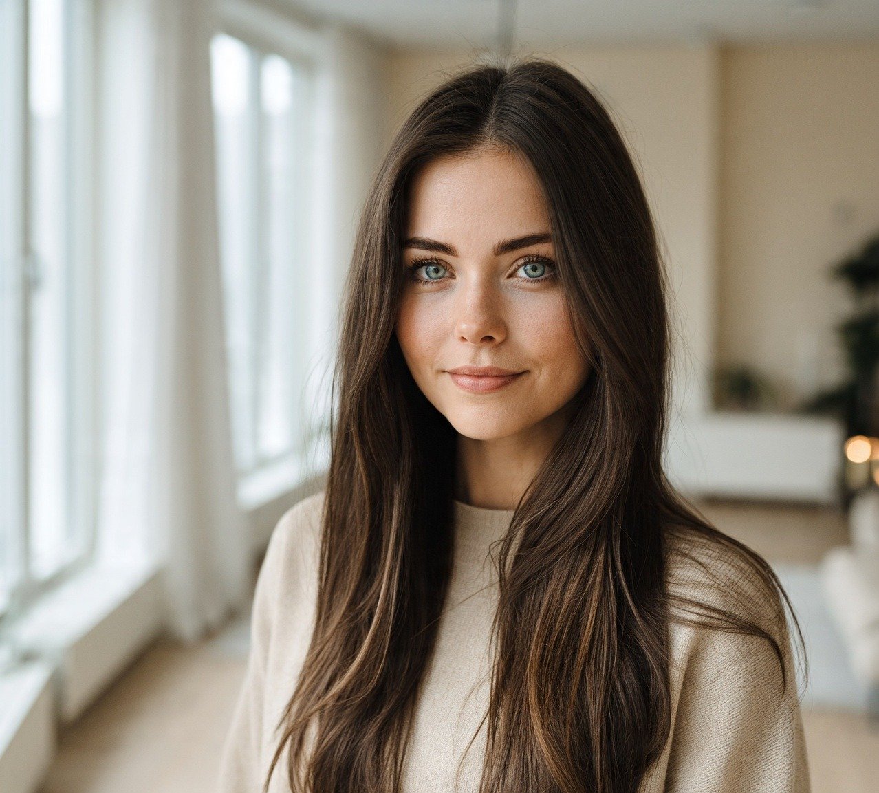 15 Most Flattering Long Face Haircuts That Balance Your Features Beautifully 7 Shoulder-Grazing Long Face Haircut with Horizontal Layer