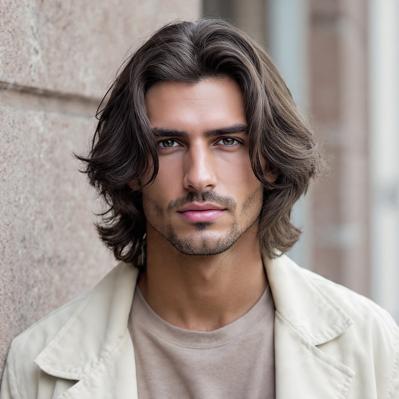 Shoulder Length Waves For Men