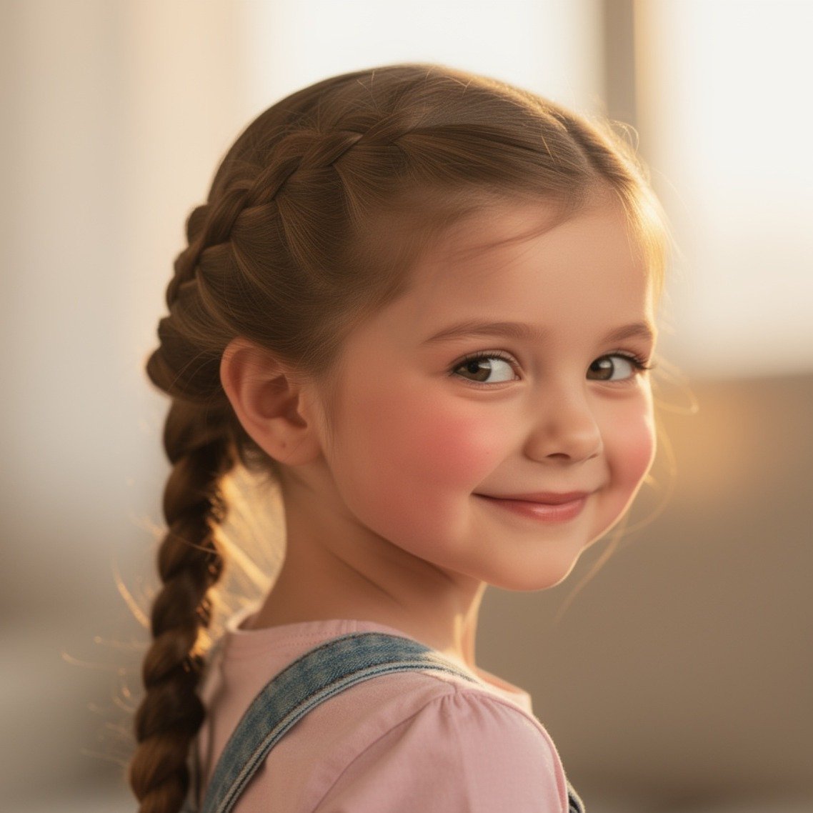 15 Trending Simple Hairstyles for Kids You'll Want to Try Every Day 11 Side Braid 5