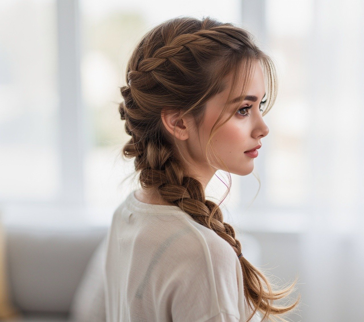 16 Easy Hairstyles for School That Look Cute and Take Minutes 6 Side Braid Easy Hairstyle 3