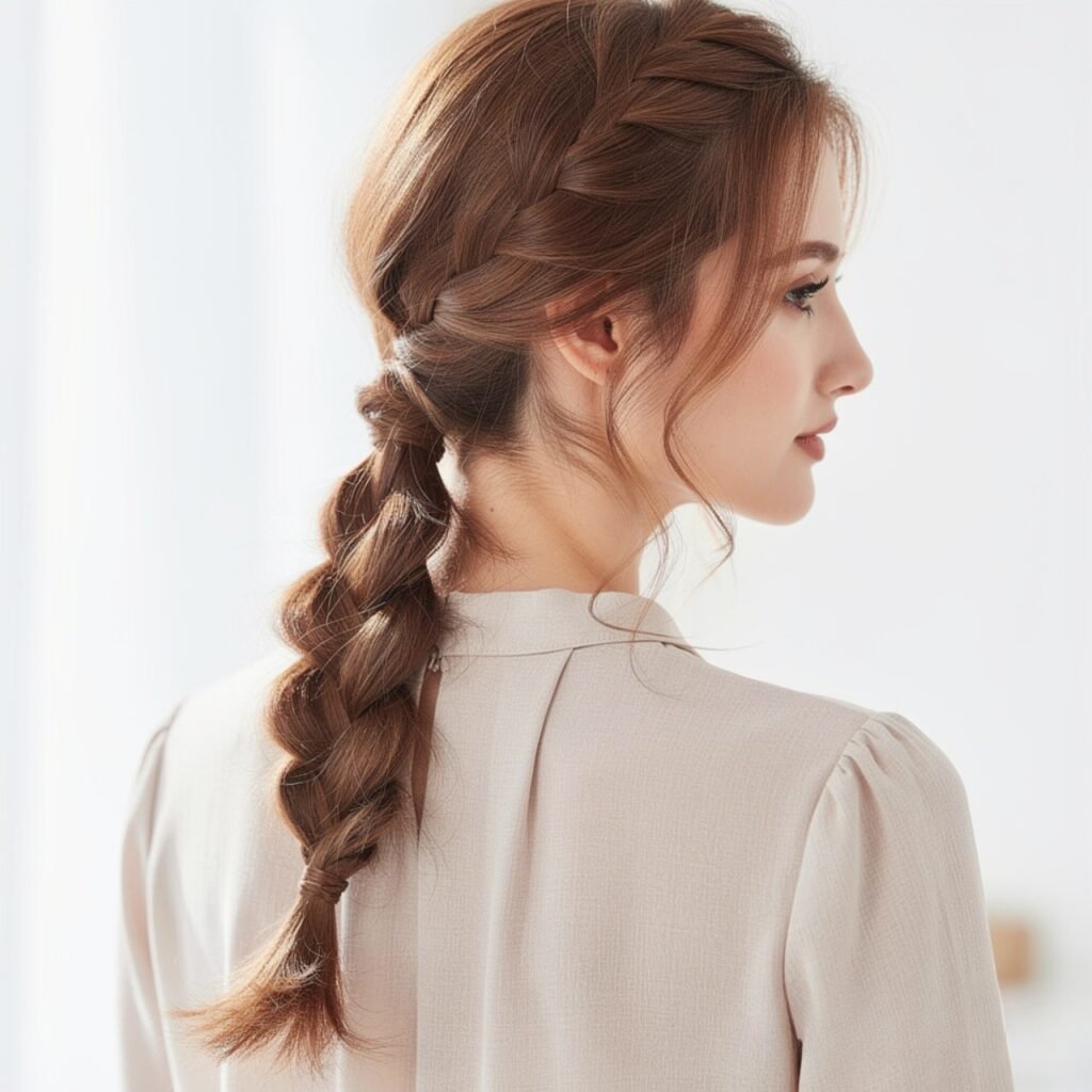 Summer Hairstyles for Medium Hair: 13 Trendy Ideas to Try that You’ll Love 11 Side Braid with Soft Layers Summer Hairstyles for Medium Hair