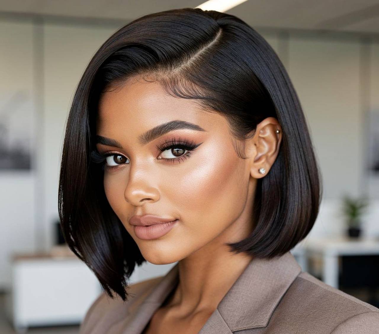 15 Gorgeous Quick Weave Hairstyles Bobs to Elevate Your Look 8 Side Part Quick Weave Hairstyles Bobs for Professional Style