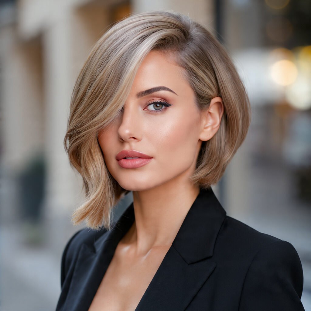 Trending Medium Bob Hairstyles: 15 Gorgeous Ideas Worth Saving on Pinterest 13 Side Parted Medium Bob