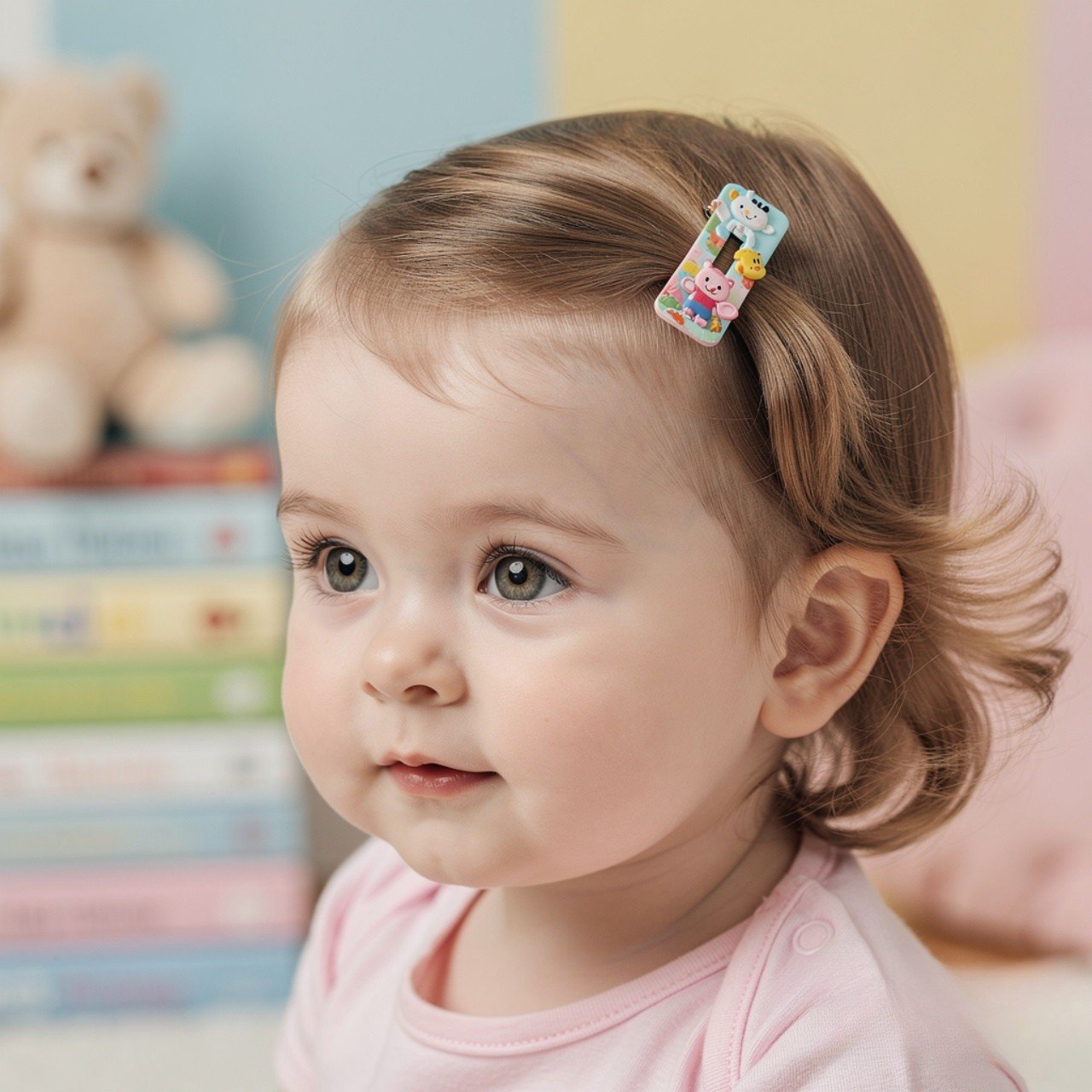 Side Sweep with Clip Toddler Hairstyle