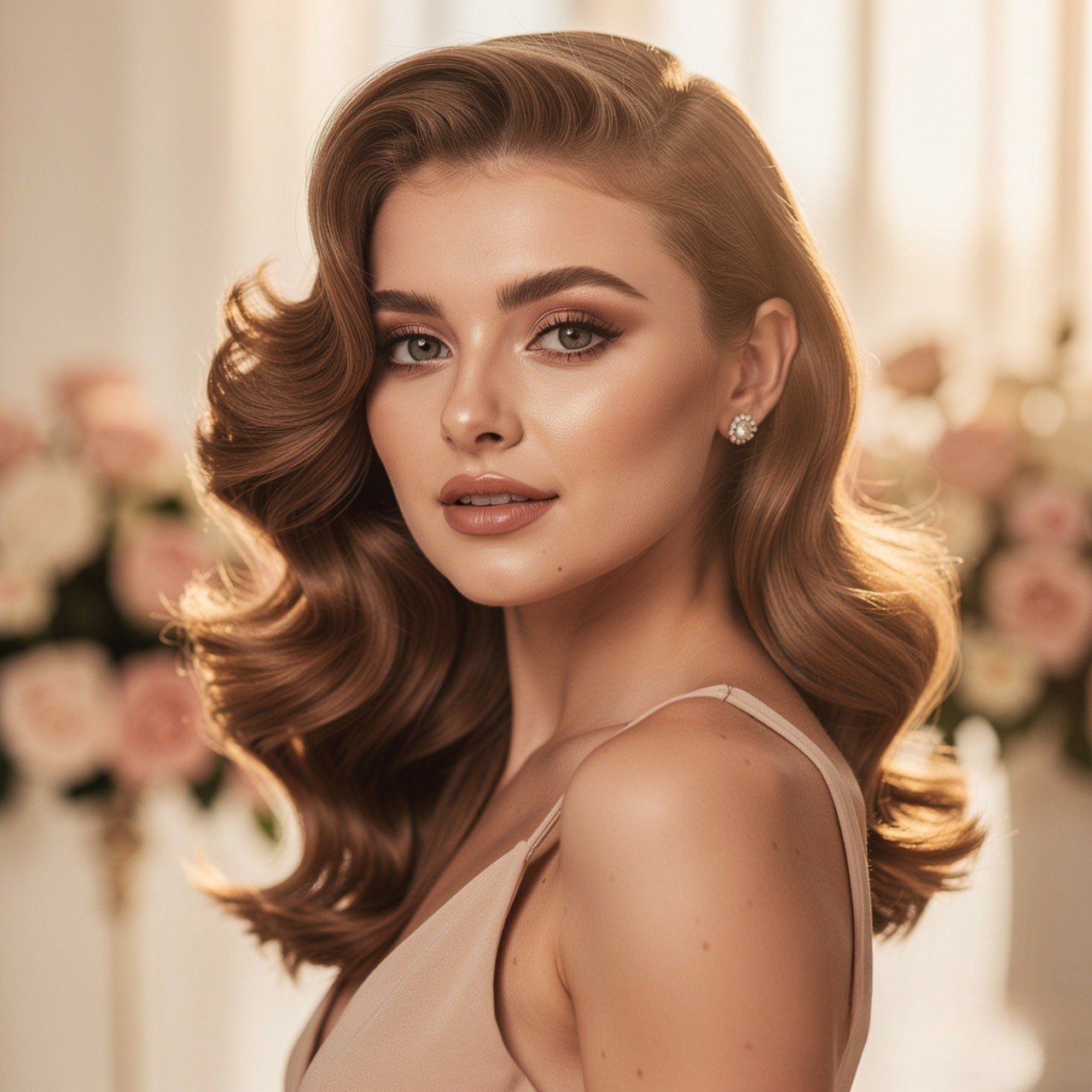 15 Trending Easy Wedding Guest Hairstyles for Elegant Looks 6 Side Swept Curls Wedding Guest Hairstyle