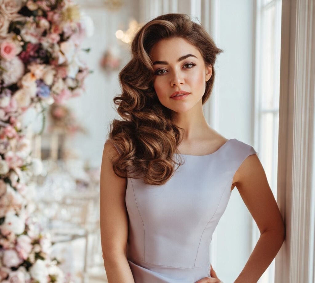 Side Swept Curls cropped