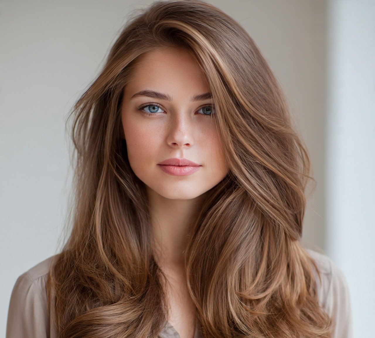 Side Swept Layers Long Hairstyle