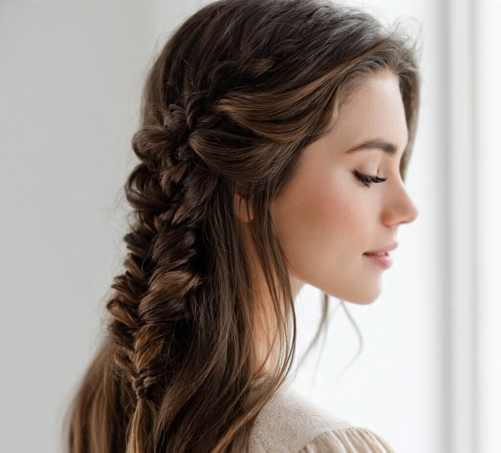 12 Must-Try Simple Hairstyles for Long Hair for a Chic Everyday Look 8 Simple French Braid cropped