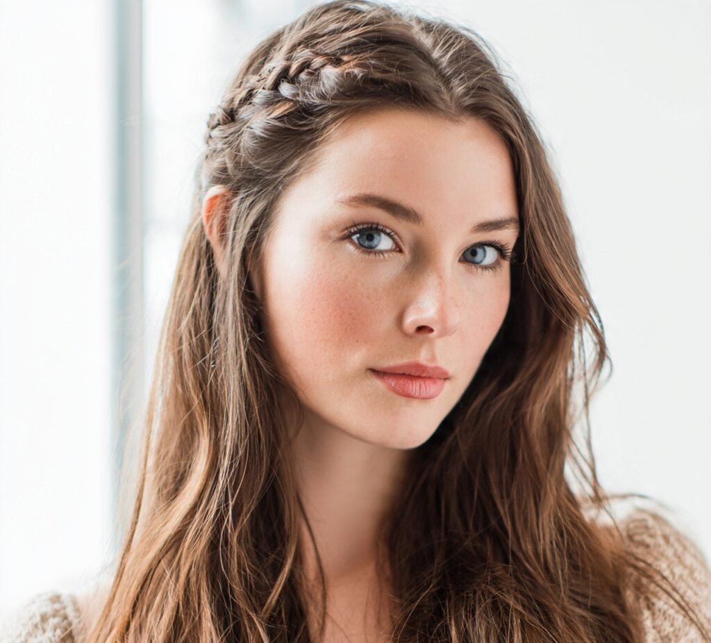 12 Must-Try Simple Hairstyles for Long Hair for a Chic Everyday Look 13 Simple Half Braid Half Down cropped