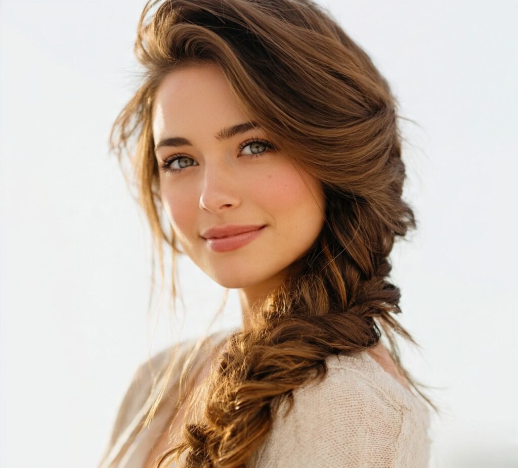 12 Must-Try Simple Hairstyles for Long Hair for a Chic Everyday Look 4 Simple Side Braid cropped