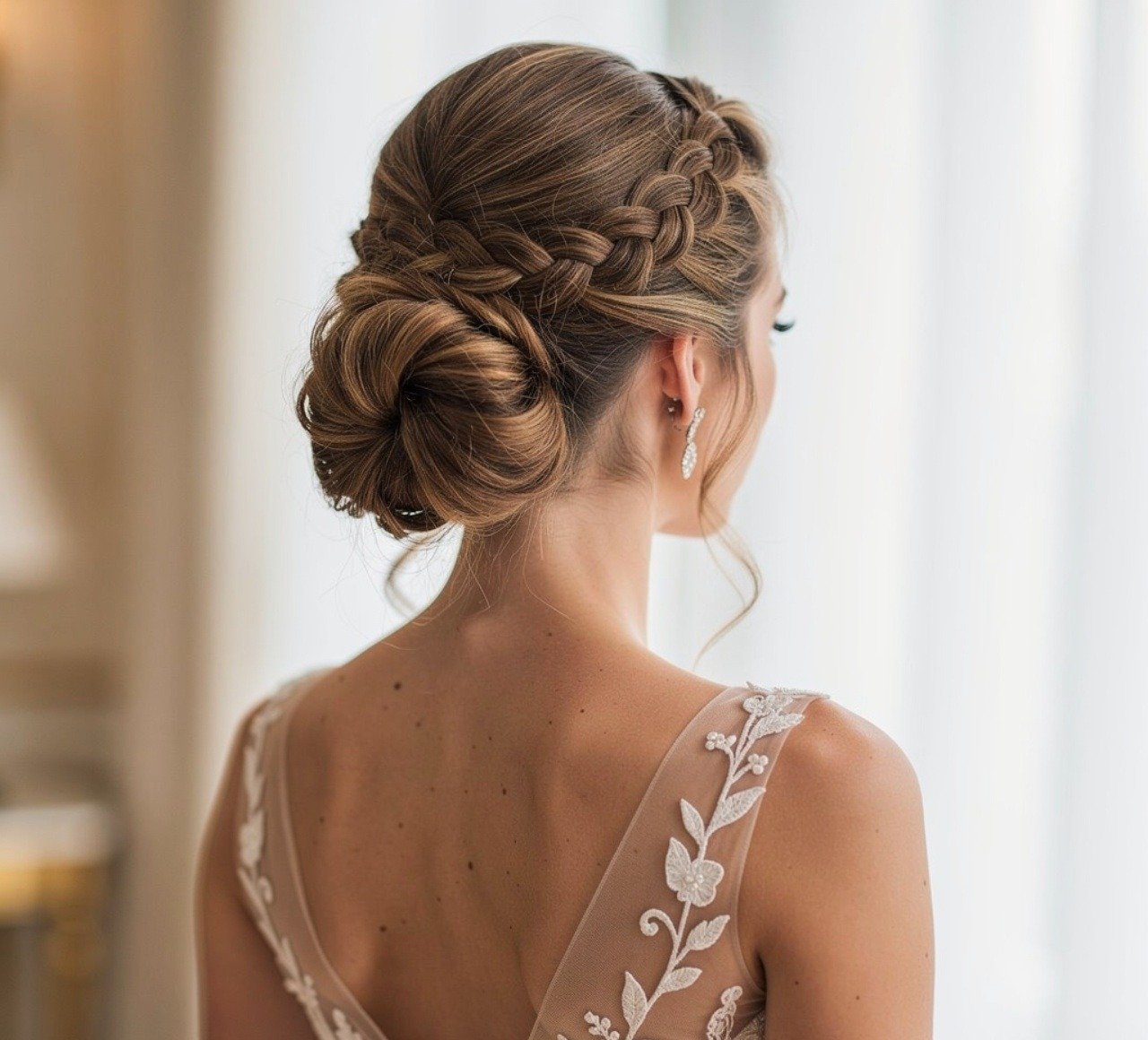 Simple Wedding Hairstyles with Soft Braids