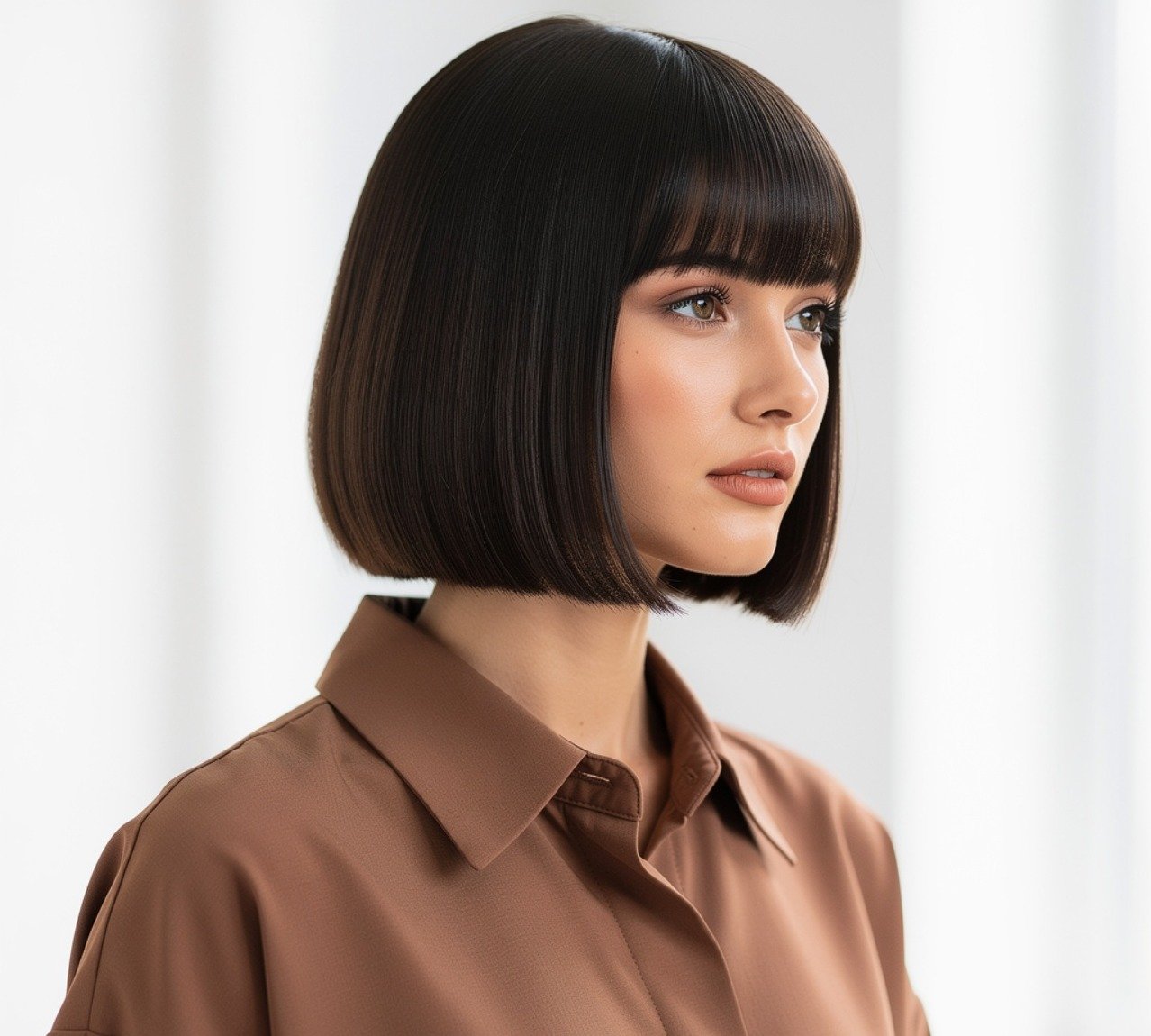 Sleek Bob with Cute Straight Ends