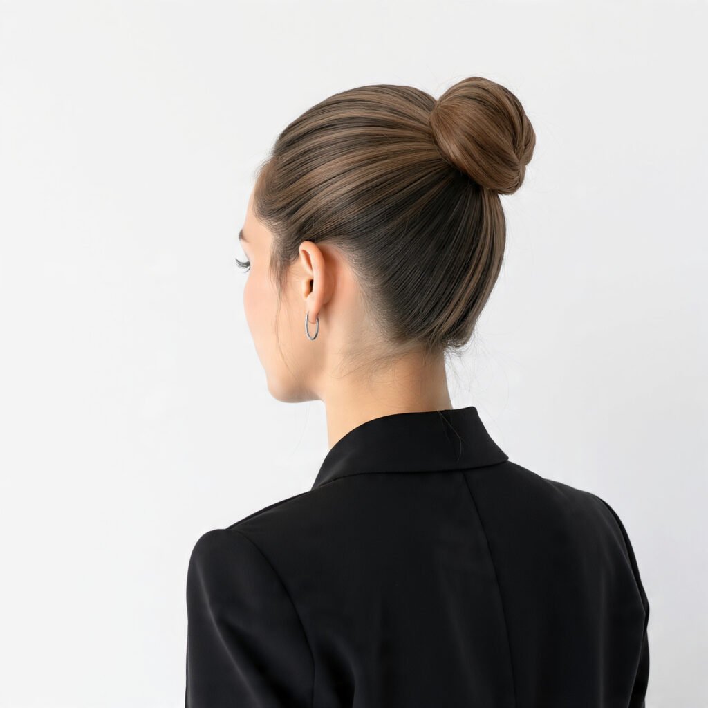16 Trending Slick Back Hairstyles Women Are Obsessed With 8 Sleek High Bun Back Hairstyles
