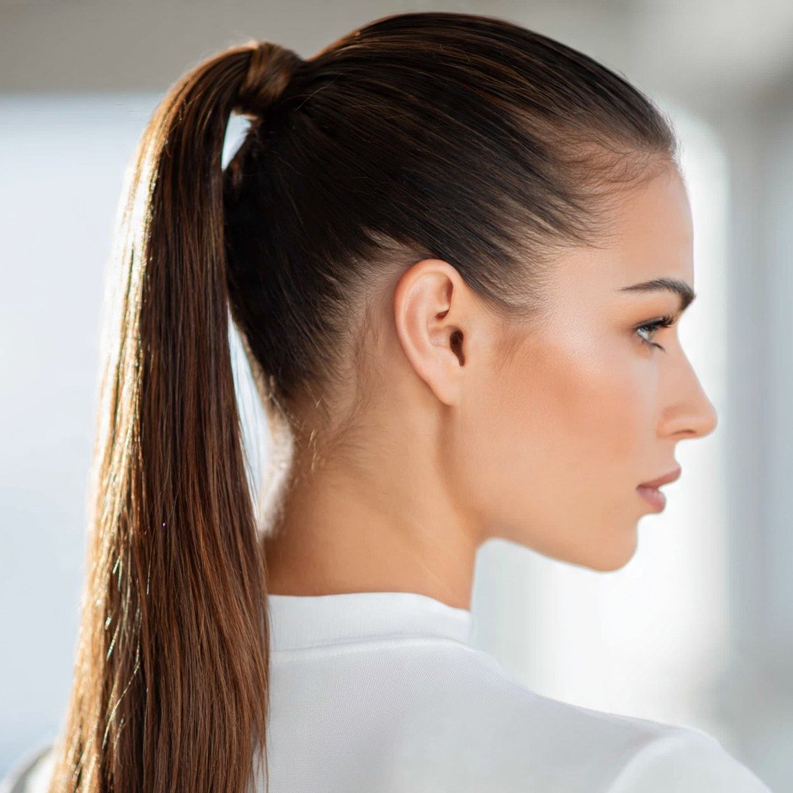 15 Trending Simple Hairstyles for Medium Hair That Are Easy and Stylish 3 Sleek High Ponytail