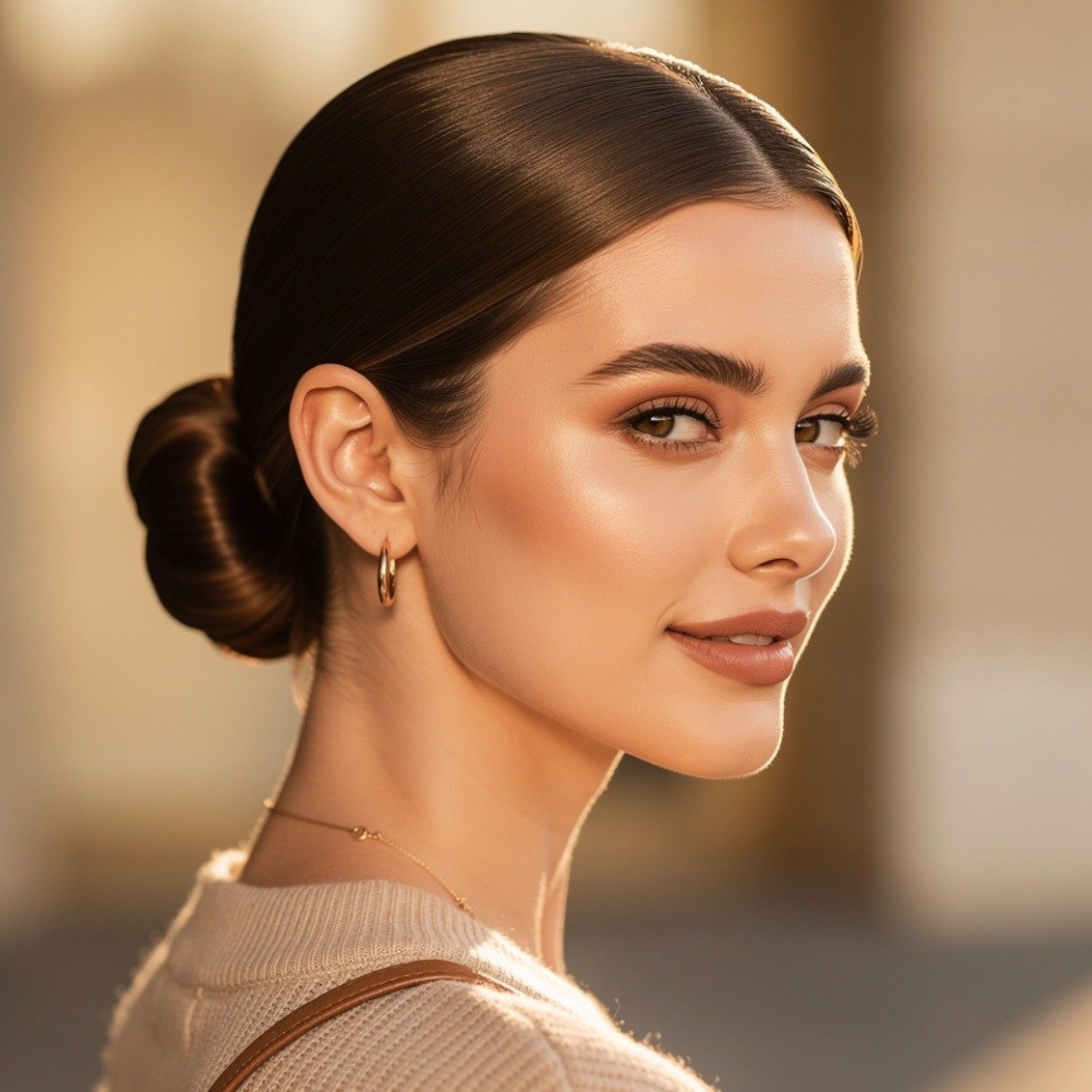 15 Trending Simple Elegant Hairstyles for Everyday and Special Events 2 Sleek Low Bun