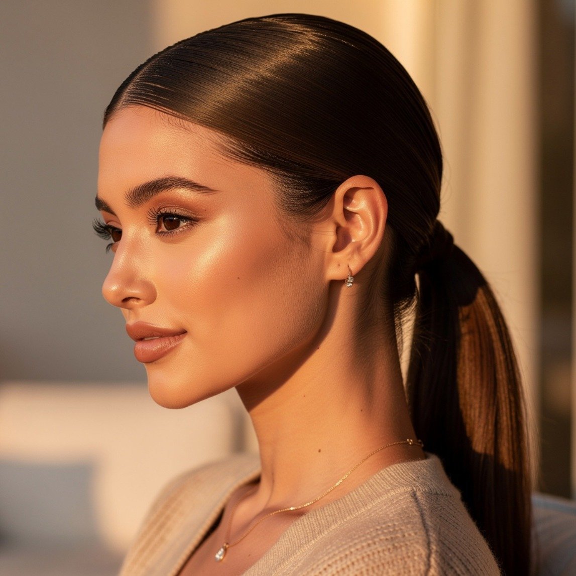 Sleek Low Ponytail 6
