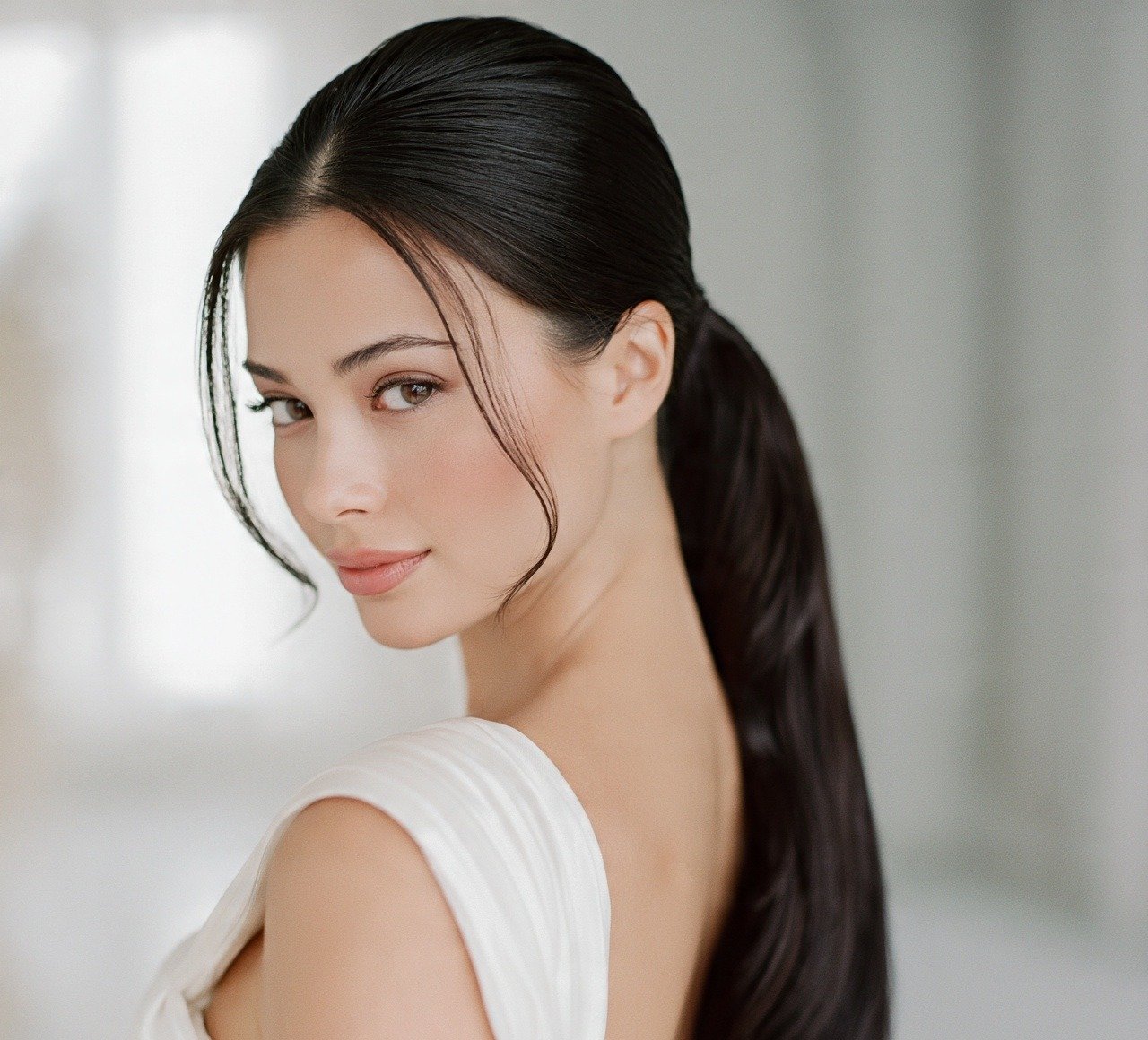 Sleek Low Ponytail cropped 2