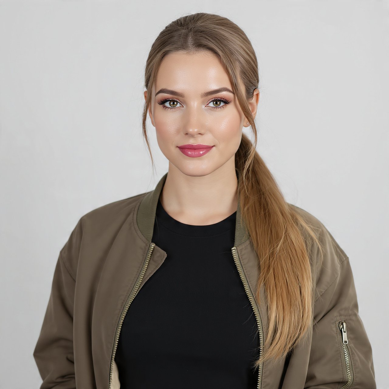 Sleek Ponytail with Baby Hair Detailing Hairstyle