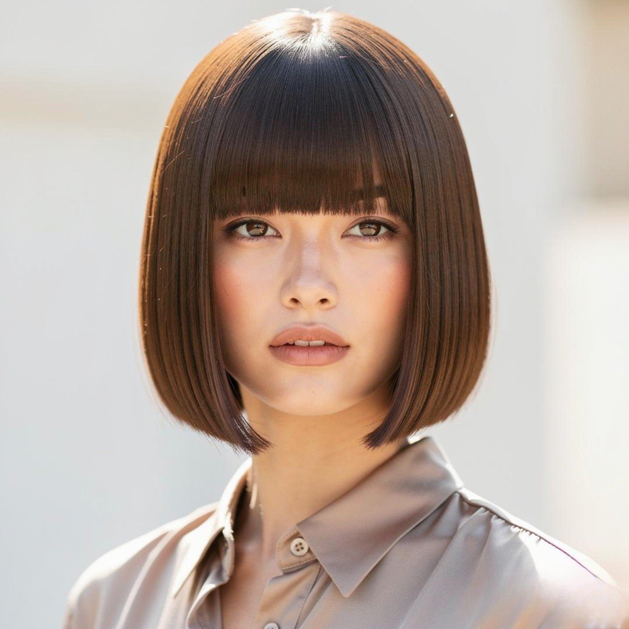 14 Trendy Summer Hairstyles for Short Hair that You’ll Love 3 Sleek Straight Bob Summer Hairstyle for Short Hair