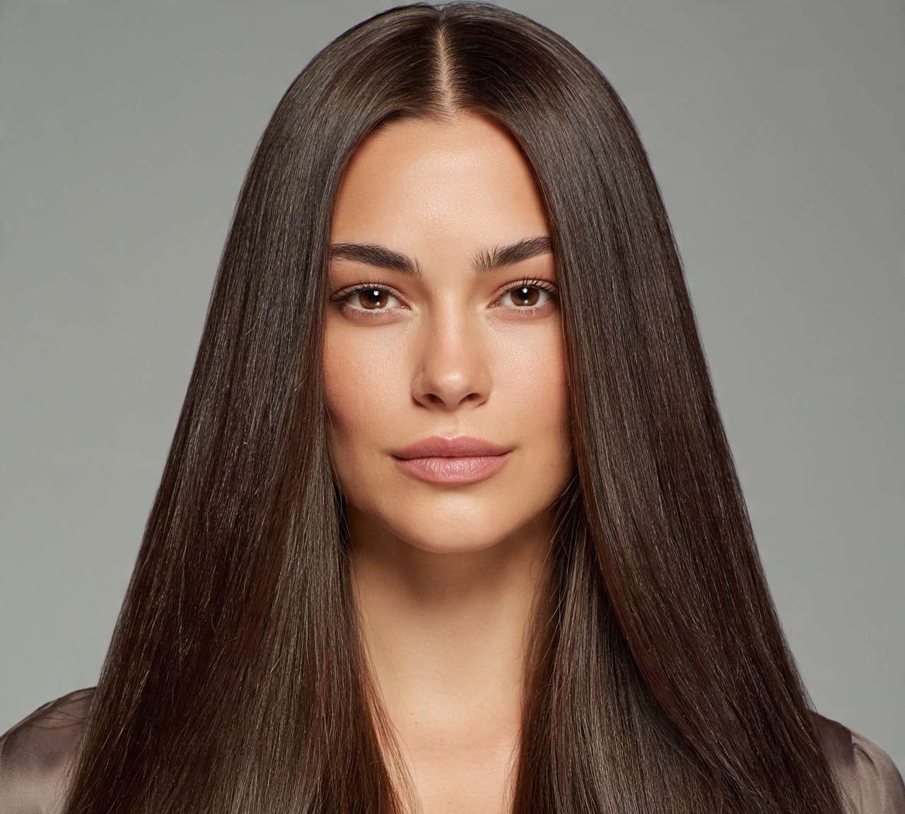 Cute Hairstyles For Long Hair: 16 Stunning Ideas 5 Sleek Straight Center Part Long Cute Hairstyle
